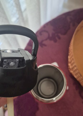 Çocuklar İçin Renkli Kırmızı çelik Termos Matara - Görsel 7