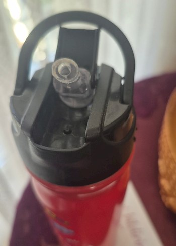 Çocuklar İçin Renkli Kırmızı çelik Termos Matara - Görsel 5