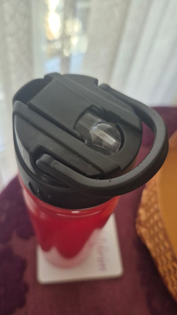 Çocuklar İçin Renkli Kırmızı çelik Termos Matara - Görsel 4