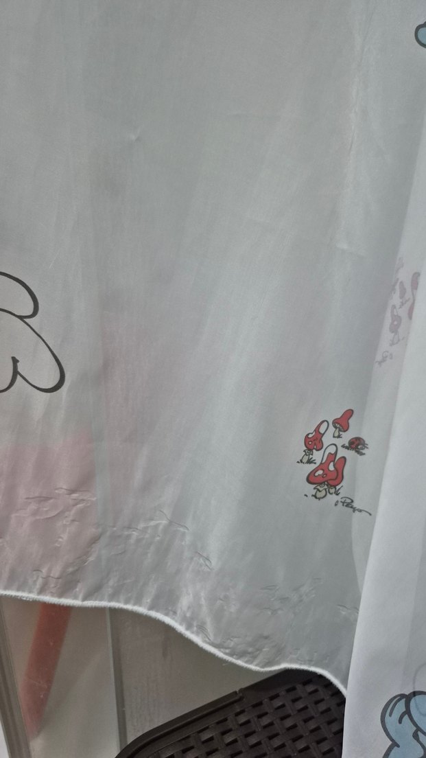 180 en 165 boy şirinler temalı çocuk odası Perde - Görsel 4