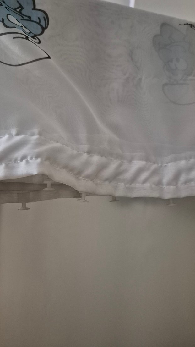 180 en 165 boy şirinler temalı çocuk odası Perde - Görsel 2