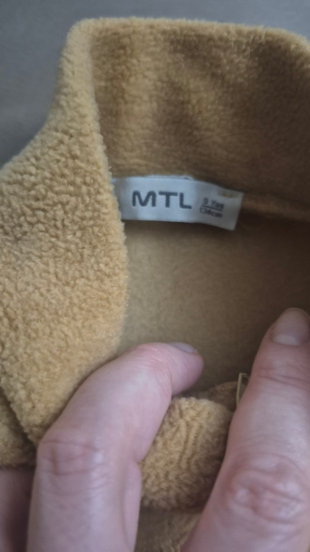 Bej Yumuşak çocuk Polar Sweatshirt - Görsel 3