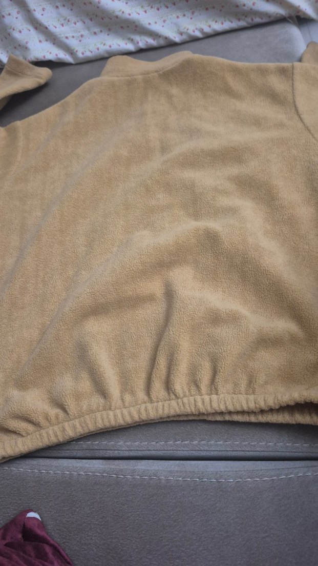 Bej Yumuşak çocuk Polar Sweatshirt - Görsel 4