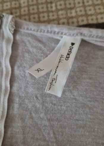 xl Beden Gri Bohem Baskılı xl Tişört