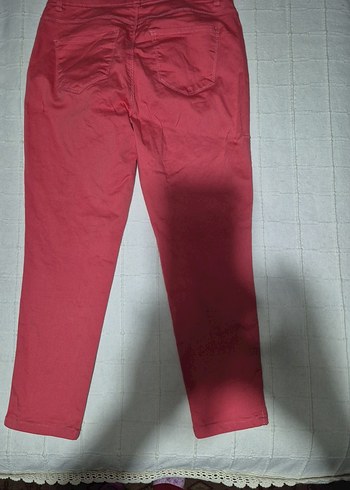 40 Beden Kadın pembe Midi Pantolon