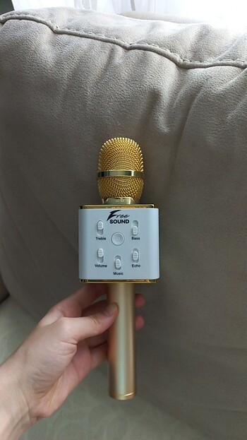 Free Sound Karaoke Altın Sarısı Çantalı Mikrafon 