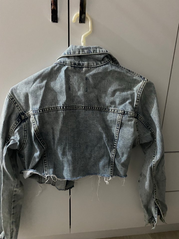 Crop kot ceket - Görsel 2