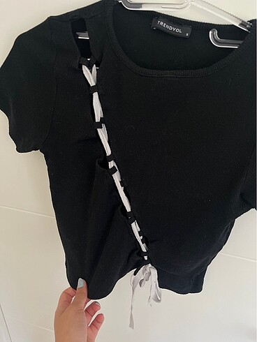 Trendyol & Milla milla siyah crop