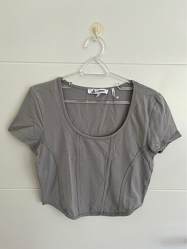 koton gri crop