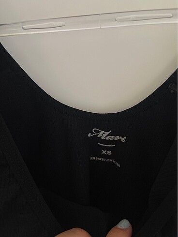 xs Beden mavi siyah crop atlet