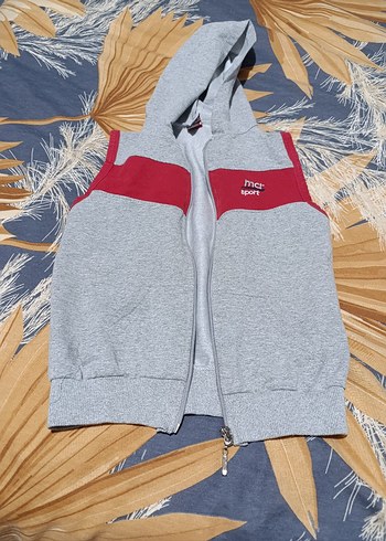 Micro Gri Fermuarlı Erkek Sweatshirt - Görsel 3