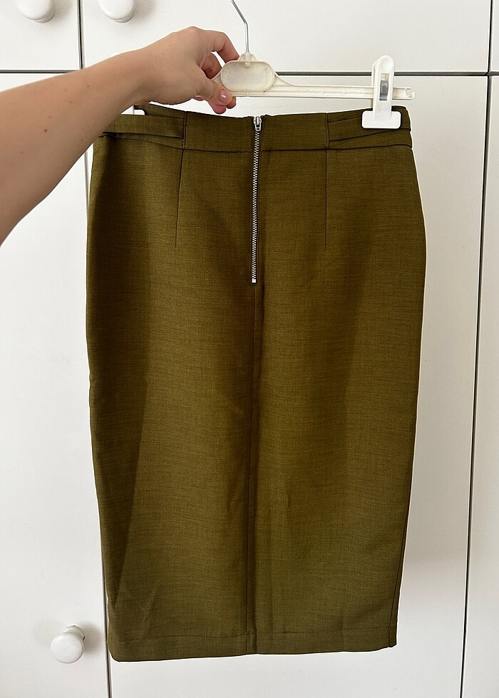 Yırtmaçlı kalem etek - Görsel 5