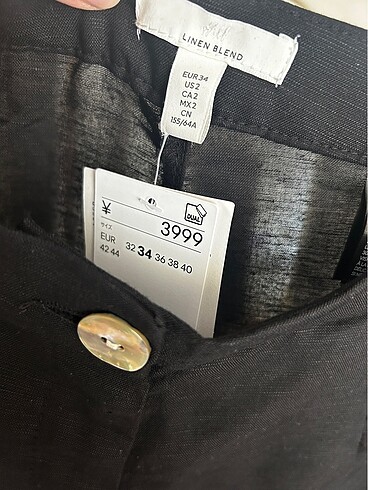 H&M keten pantalon - Görsel 6