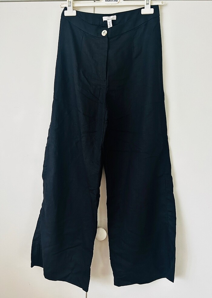 H&M keten pantalon - Görsel 2