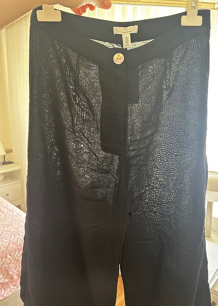 H&M keten pantalon - Görsel 3