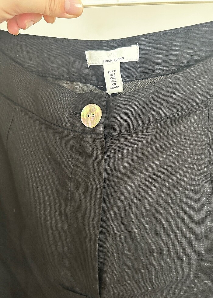 H&M keten pantalon - Görsel 5