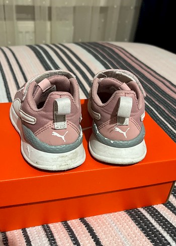 Kız Çocuk Pembe Cırt Cırtlı Spor Ayakkabı - Görsel 5