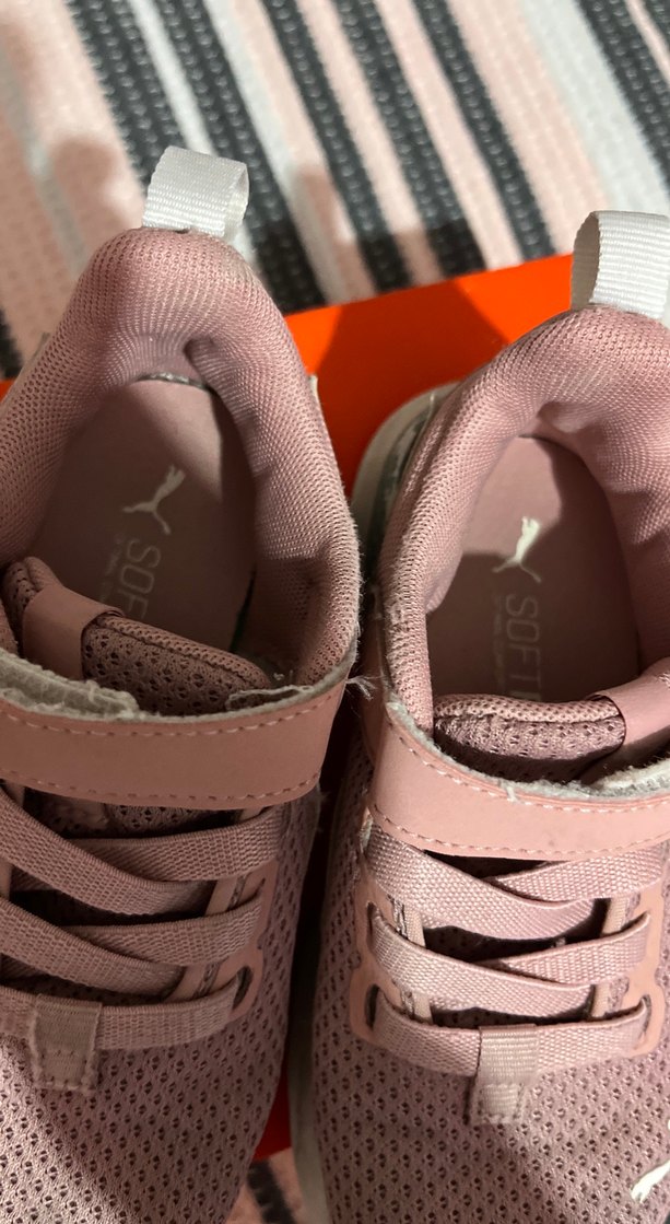 Kız Çocuk Pembe Cırt Cırtlı Spor Ayakkabı - Görsel 4