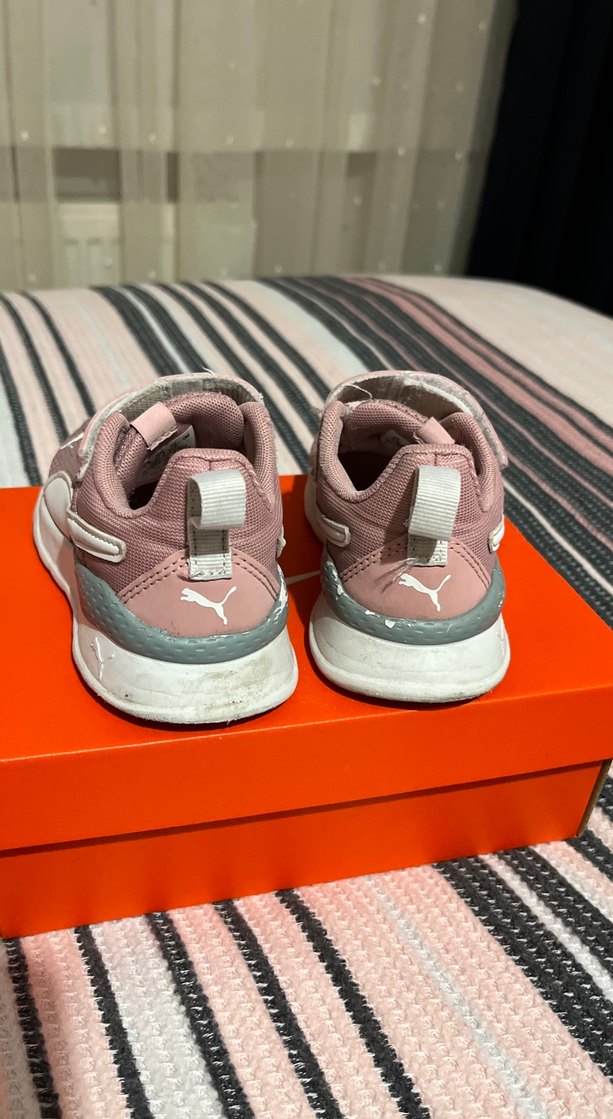 Kız Çocuk Pembe Cırt Cırtlı Spor Ayakkabı - Görsel 5