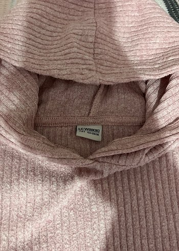Pembe Triko Kız çocuk Takımı Kapüşonlu - Görsel 3