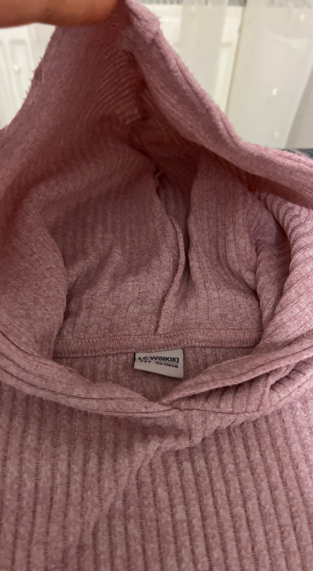 Pembe Triko Kız çocuk Takımı Kapüşonlu - Görsel 4