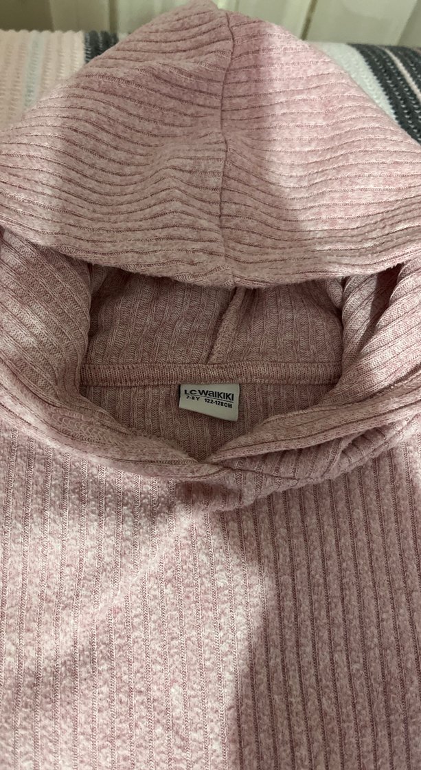 Pembe Triko Kız çocuk Takımı Kapüşonlu - Görsel 3