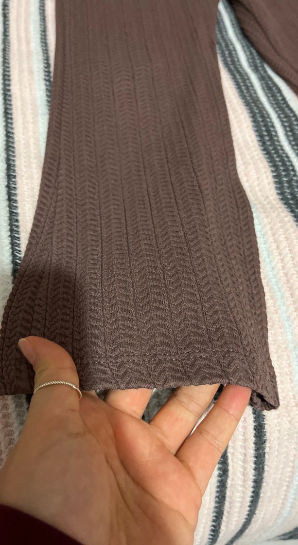 Dantel Yakalı Kahverengi Kız çocuk Takımı - Görsel 4