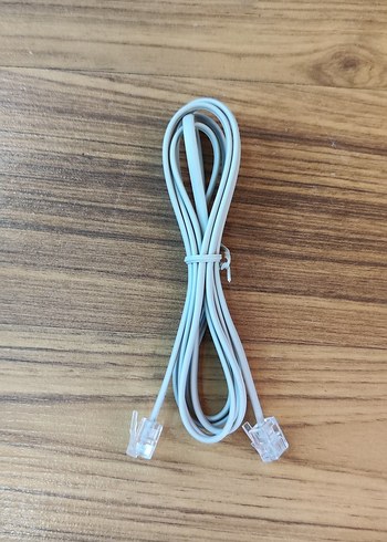 ULBAY 2 metre Siyah Telefon Ara Kablosu Rj11 - Görsel 7