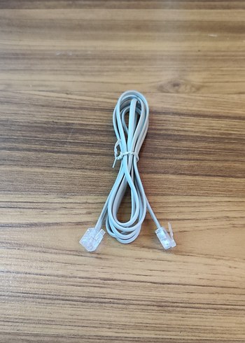 ULBAY 2 metre Siyah Telefon Ara Kablosu Rj11 - Görsel 4