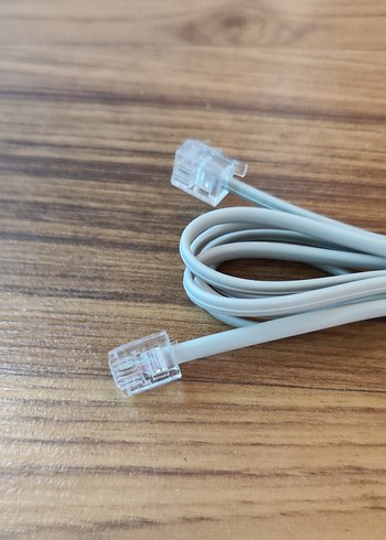 ULBAY 2 metre Siyah Telefon Ara Kablosu Rj11 - Görsel 8