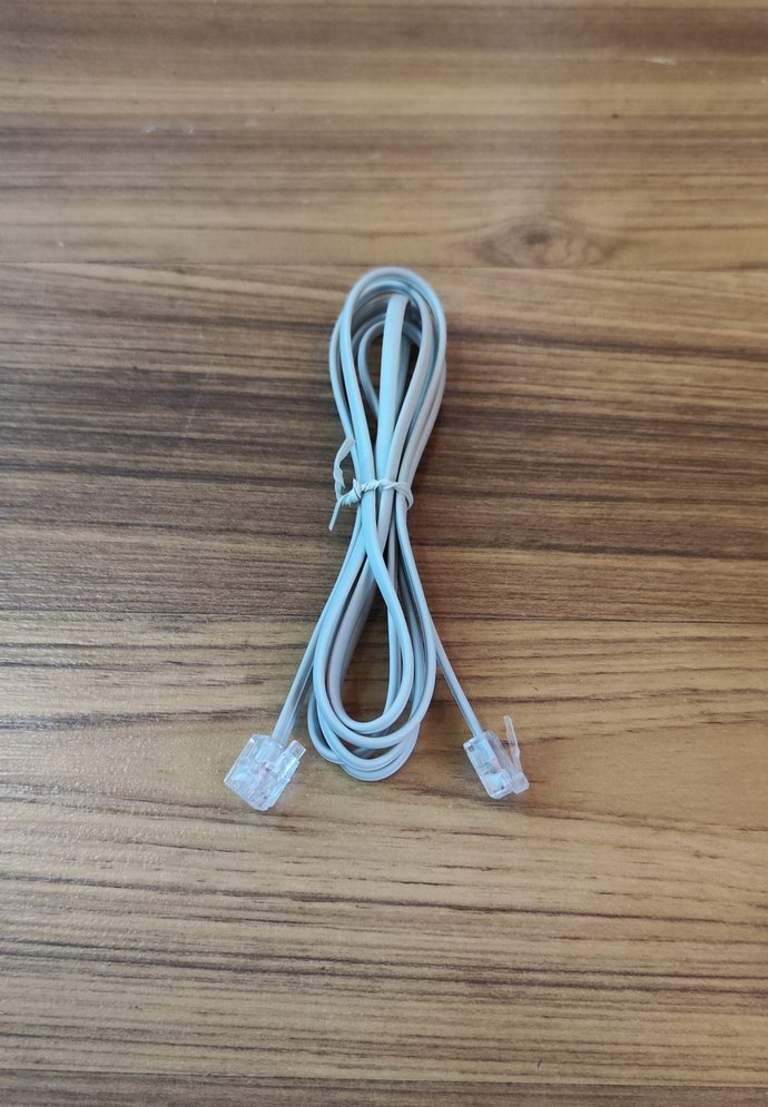 ULBAY 2 metre Siyah Telefon Ara Kablosu Rj11 - Görsel 3