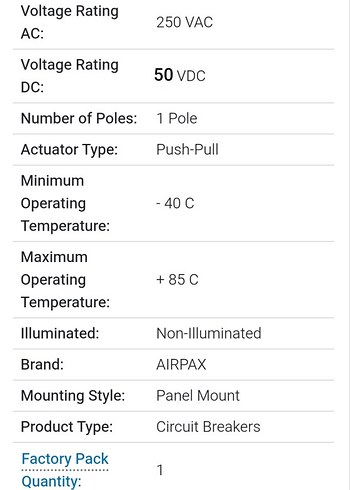 Snapak Airpax PP11-0-1.00A-OB-V Devre Kesici - Görsel 2