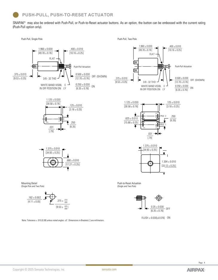 Snapak Airpax PP11-0-1.00A-OB-V Devre Kesici - Görsel 3