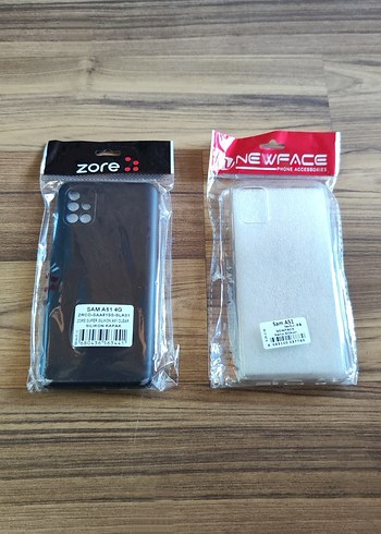 Zore/Newface Samsung A51 Siyah /Şeffaf Silikon Kılıf
