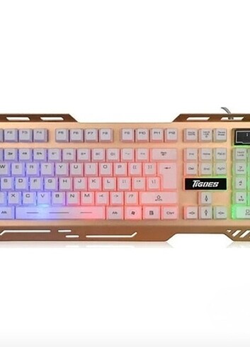 Tigoes K22 Gamer RGB Led lşıklı Oyuncu Klavyesi - Görsel 2