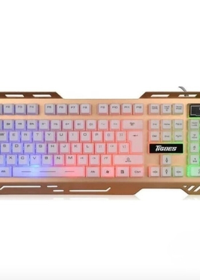 Tigoes K22 Gamer RGB Led lşıklı Oyuncu Klavyesi - Görsel 2