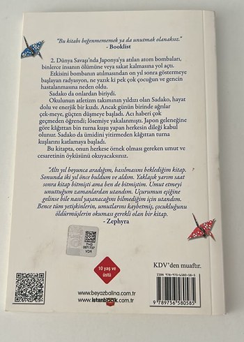 Sadako ve Kağıttan Bin Turna Kuşu - Eleanor Coerr - Görsel 2