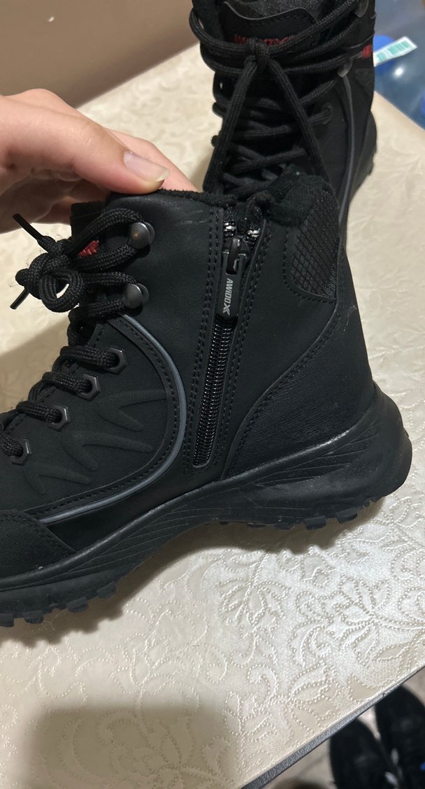 36 numara Siyah Bağcıklı Erkek Street Wear Bot 36 numara - Görsel 4