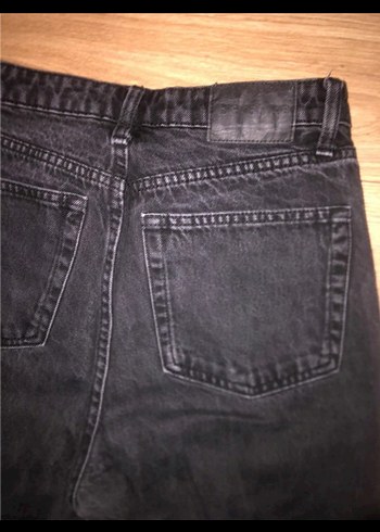 Kadın Siyah Regular Fit Denim Pantolon - Görsel 5