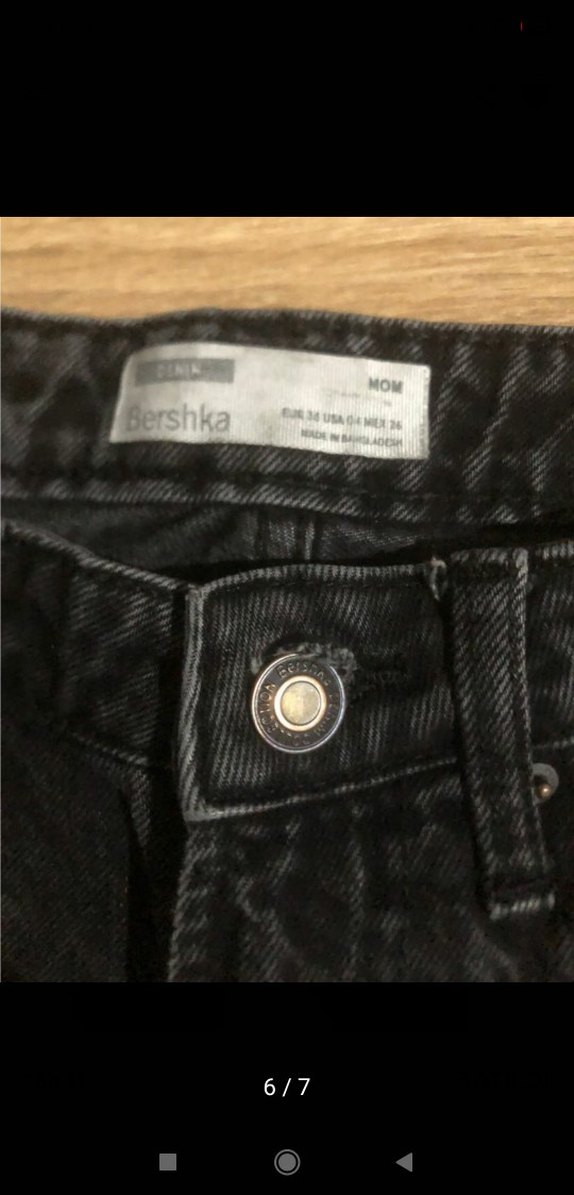 Kadın Siyah Regular Fit Denim Pantolon - Görsel 4