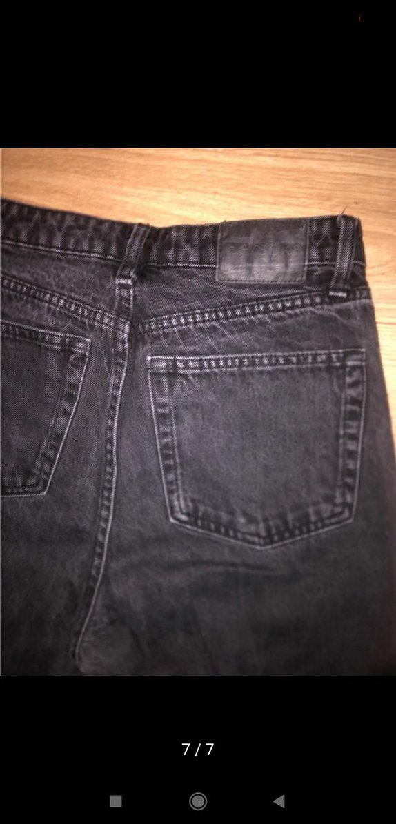 Kadın Siyah Regular Fit Denim Pantolon - Görsel 5