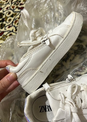 Kız Çocuk Beyaz Bağcıklı Spor Ayakkabı - Görsel 3