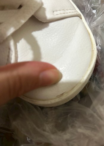 Kız Çocuk Beyaz Bağcıklı Spor Ayakkabı - Görsel 5