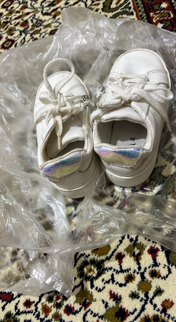 Kız Çocuk Beyaz Bağcıklı Spor Ayakkabı - Görsel 2