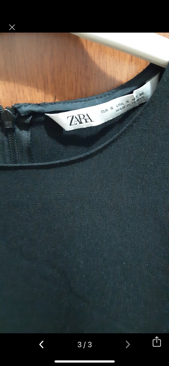 Siyah Pilili Midi Kadın Elbise - Görsel 3