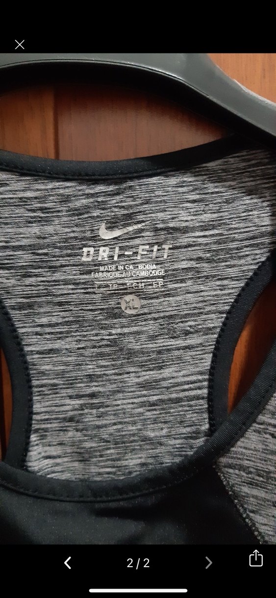 Nike Gri Siyah Spor Kadın Atlet - Görsel 2
