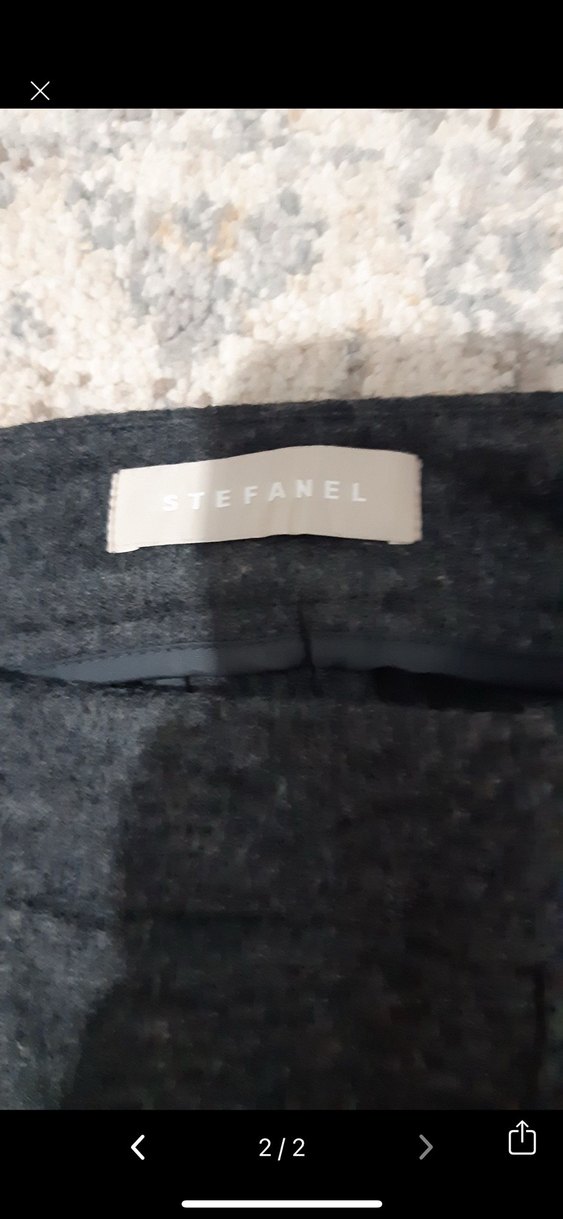 Gri Regular Fit Midi Denim Kadın Pantolon - Görsel 2