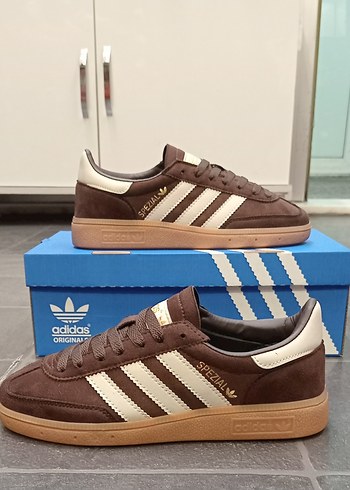 38 Beden kahverengi Renk Adidas Spezial-KAHVERENGİ..