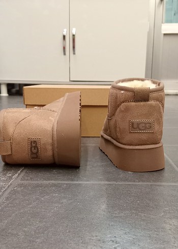 37 Beden ten rengi Renk Ugg Ultra Mini Platform-VİZON RENK..