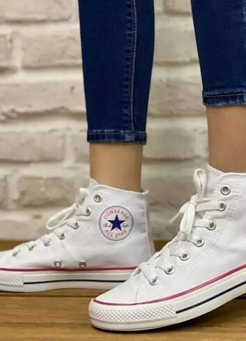 Converse All Star-Beyaz Uzun Klasik